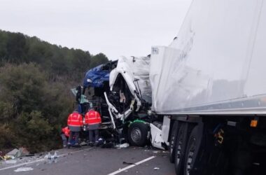 Accident camions