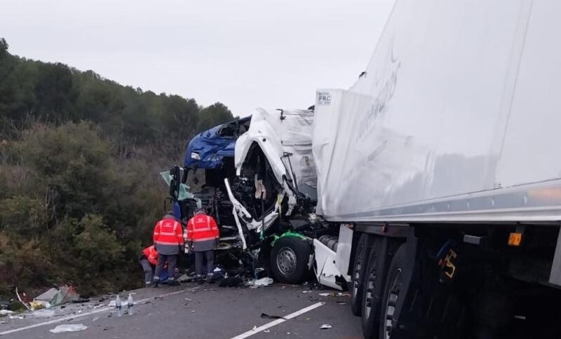 Accident camions